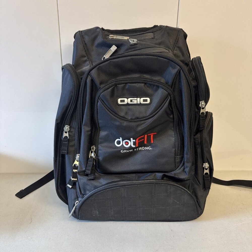 OGIO Metro Computer Laptop Backpack, Black Dot Fit‎ Embroidery